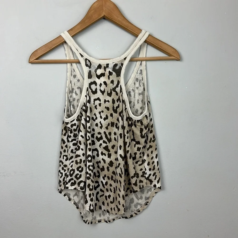Chaser Racer Back Tank Animal Leopard Cheetah Print Maxine Sz S